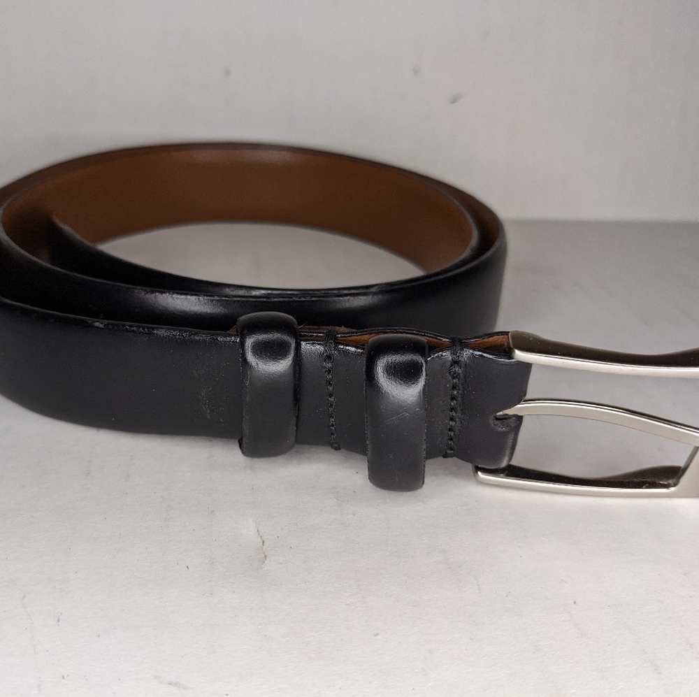Women's Polo Ralph Lauren Thin Black Belt Italian leather 38